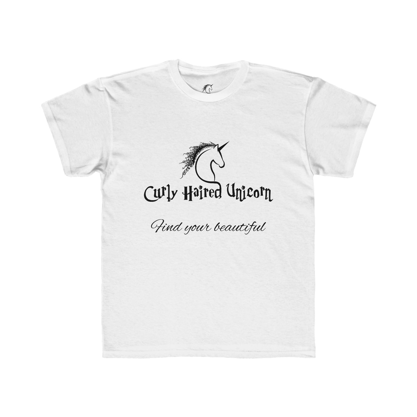 Curly Haired Unicorn - Kids Regular Fit Tee