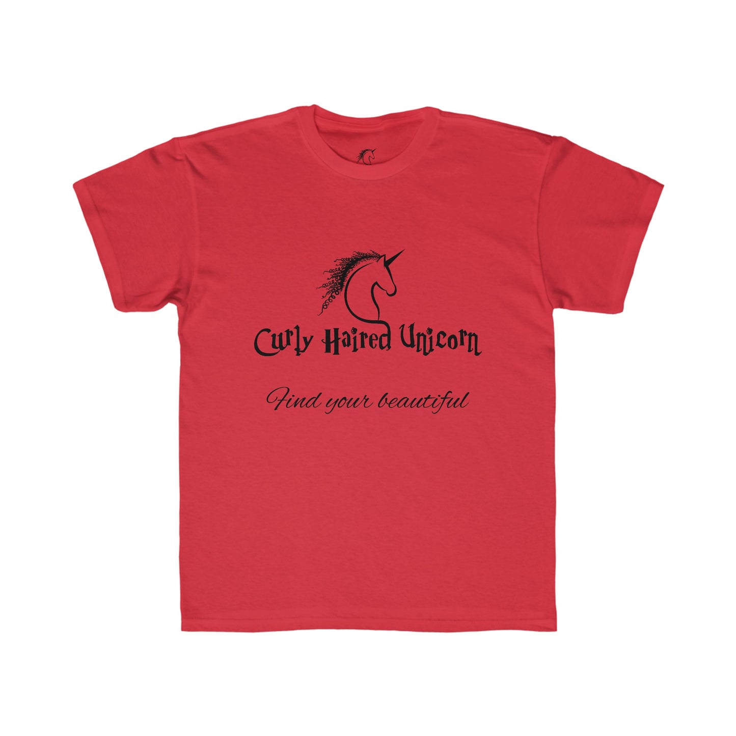 Curly Haired Unicorn - Kids Regular Fit Tee