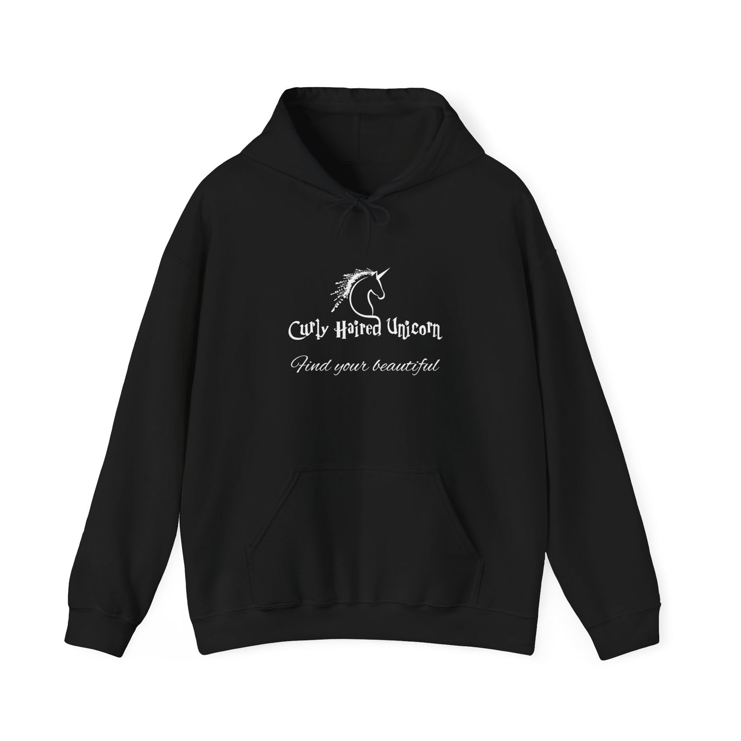 Curly Haired Unicorn Unisex Heavy Blend™ Hooded Sweatshirt