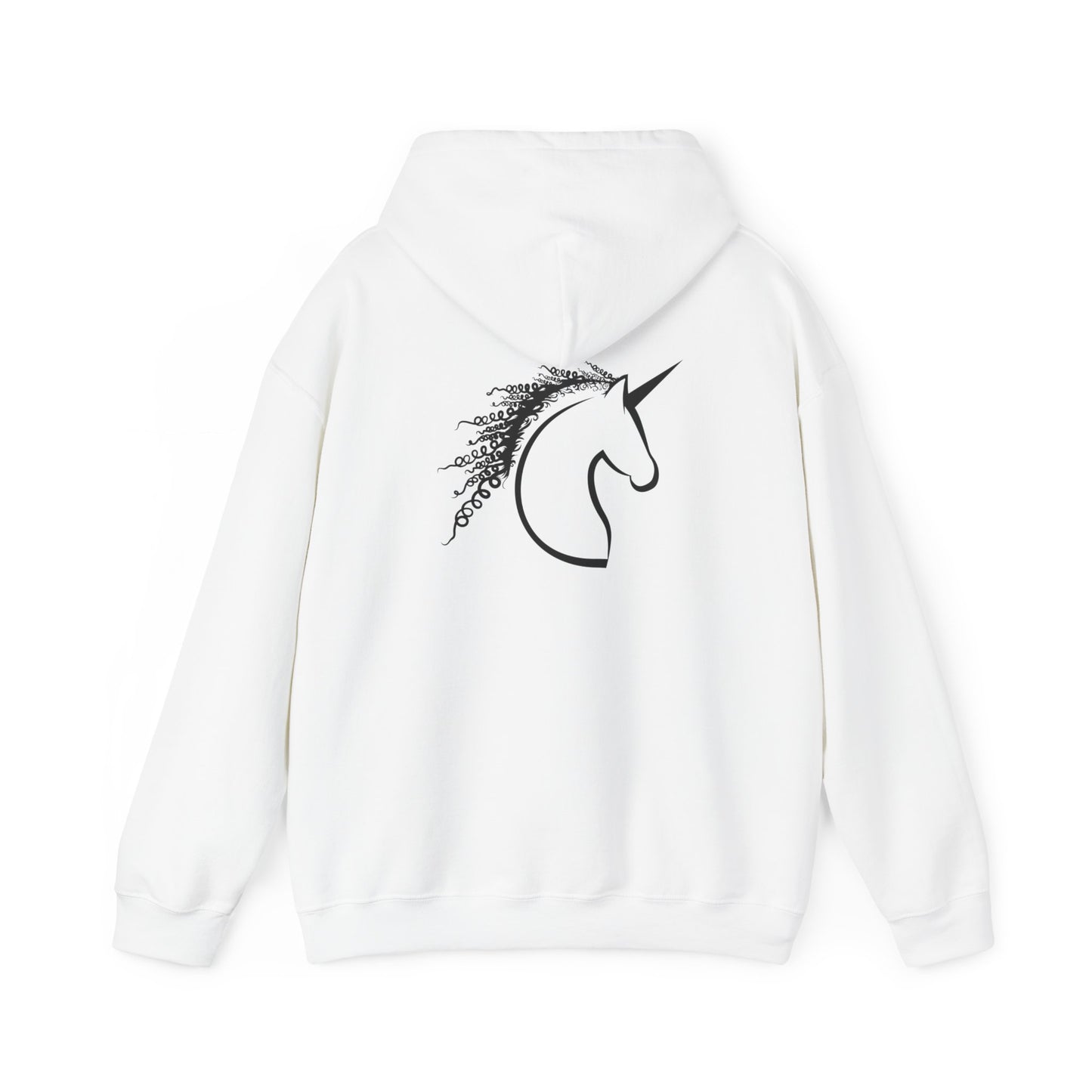 Curly Haired Unicorn Unisex Heavy Blend™ Hooded Sweatshirt