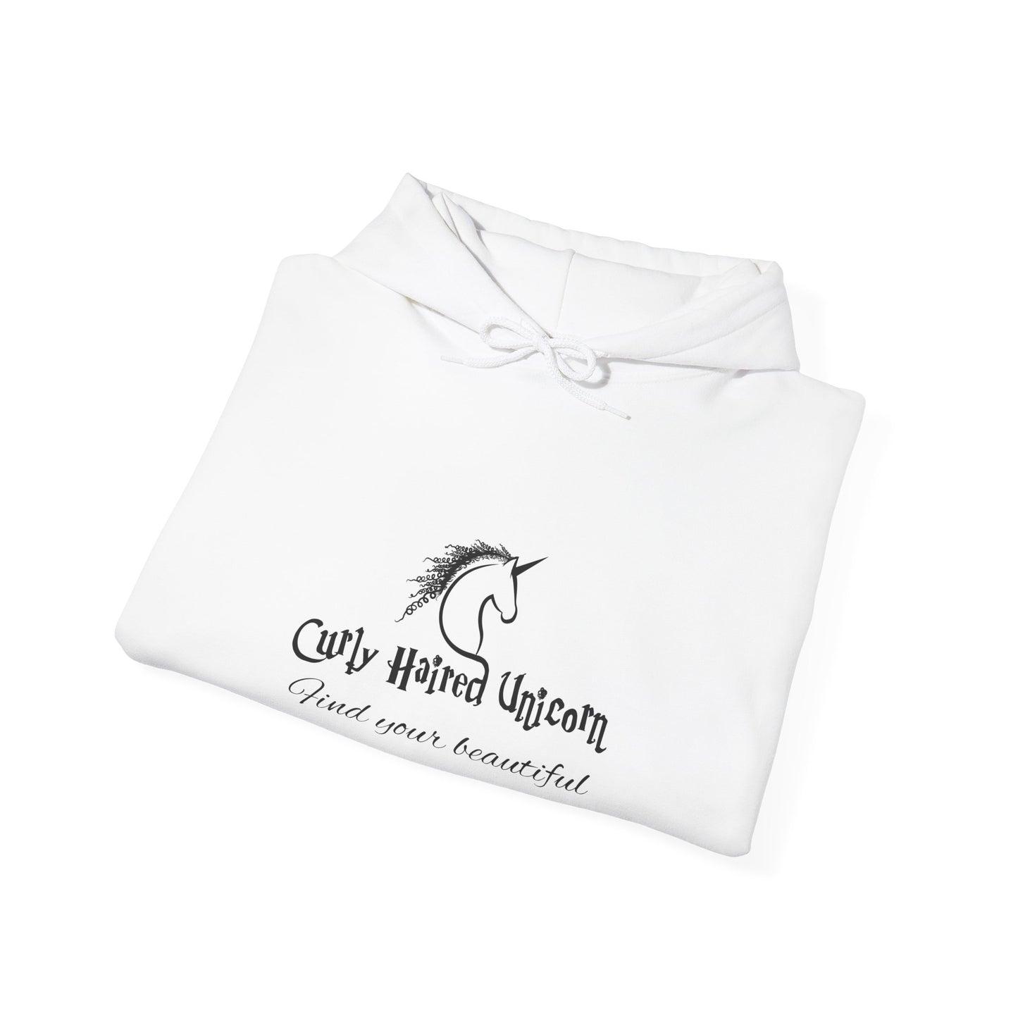 Curly Haired Unicorn Unisex Heavy Blend™ Hooded Sweatshirt