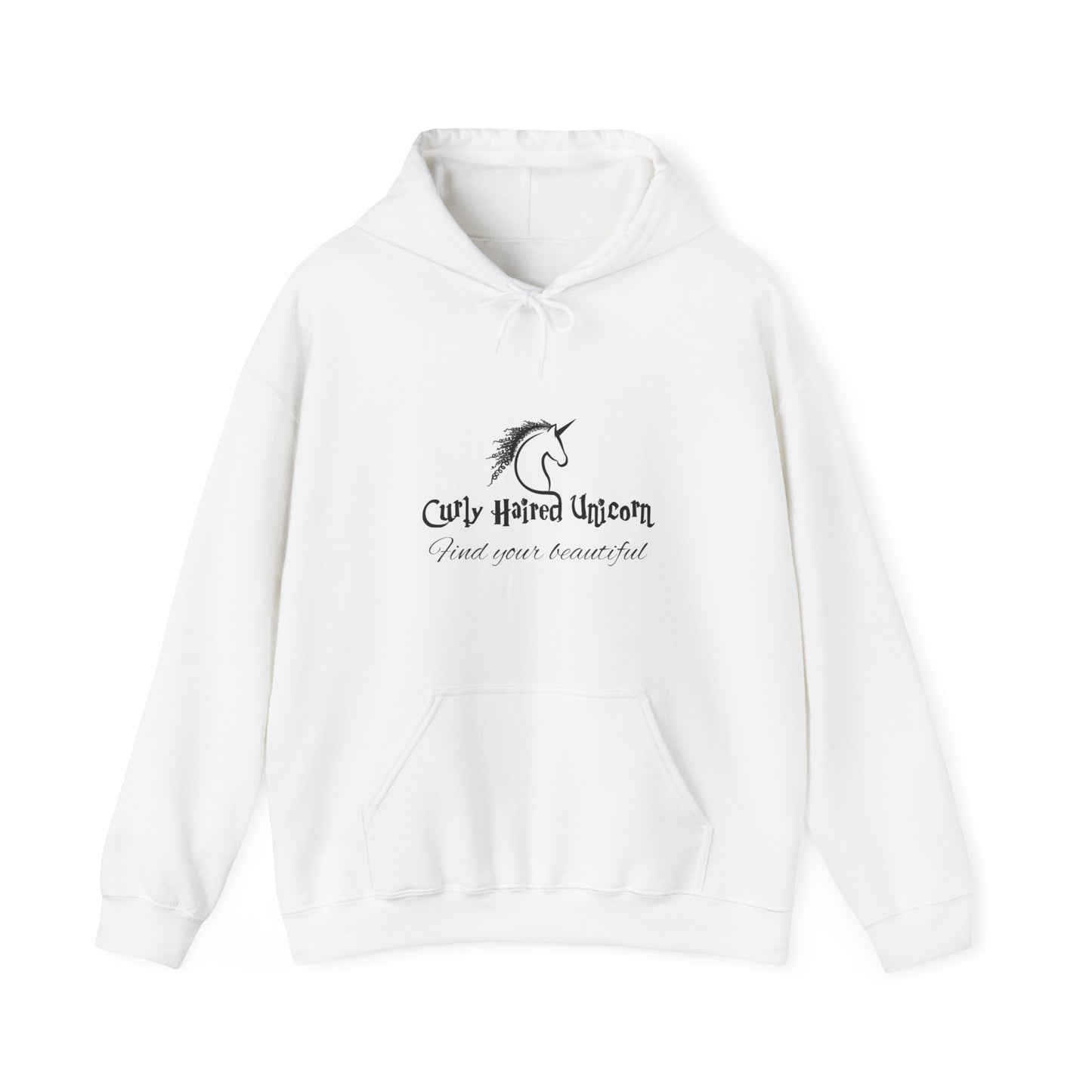 Curly Haired Unicorn Unisex Heavy Blend™ Hooded Sweatshirt